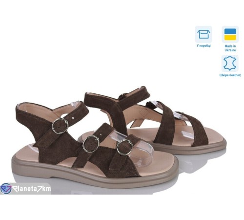Босоніжки жіночі на літо (8 пар р.36-40) коричневий  "STELUSA"