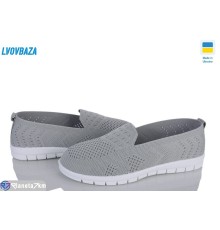 Сліпони жіночі на літо (8 пар р.36-41) сірий  "LEOBAZA"
