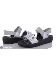 Босоніжки жіночі на літо (8 пар р.36-41) срібний  "Normashoes"