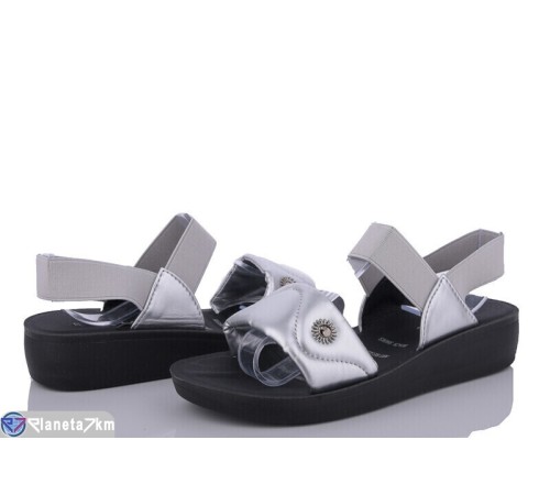 Босоніжки жіночі на літо (8 пар р.36-41) срібний  "Normashoes"
