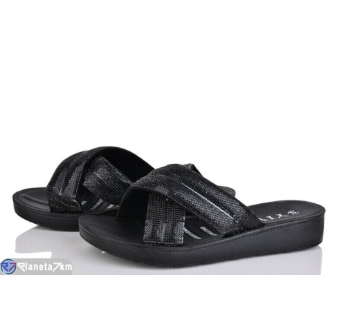 Шлепки жіночі на літо (8 пар р.36-41) чорний  "Normashoes"