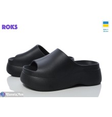 Шлепки жіночі на літо (6 пар р.37-41) чорний  "Roks"