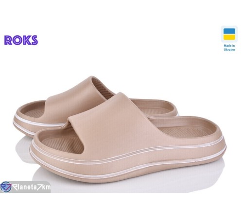 Шлепки жіночі на літо (8 пар р.36-40) коричневий  "Roks"