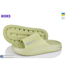 Шлепки жіночі на літо (8 пар р.37-40) зелений  "Roks"