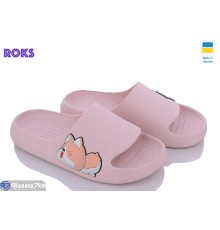 Шлепки дитячі на літо (8 пар р.31-36) рожевий  "Roks"