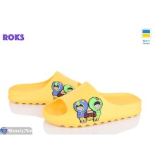 Шлепки дитячі на літо (8 пар р.31-36) жовтий  "Roks"