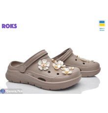 Кроки жіночі на літо (8 пар р.36-41) коричневий  "Roks"