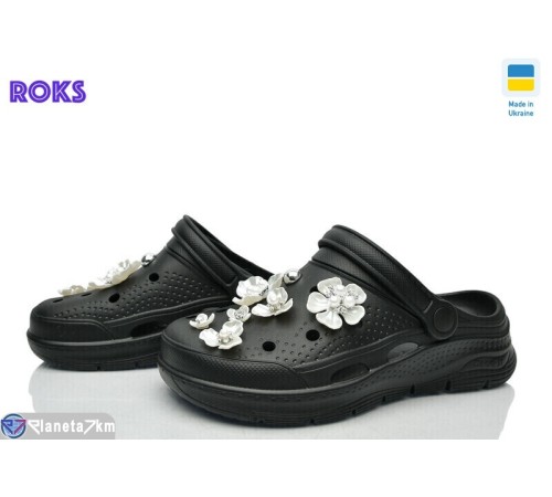Кроки жіночі на літо (8 пар р.36-41) чорний  "Roks"