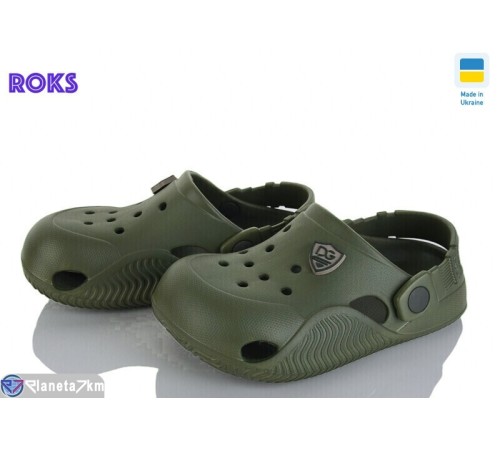 Кроки дитячі на літо (8 пар р.31-36) хакі  "Roks"