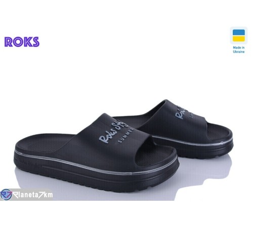 Шлепки жіночі на літо (8 пар р.37-40) чорний  "Roks"