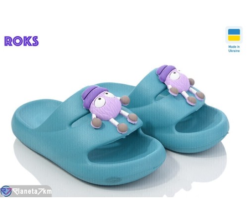 Шлепки дитячі на літо (8 пар р.24-31) блакитний  "Roks"