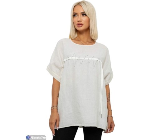 Футболка жіноча на літо (3 шт. р.сетка XL-3XL) білий  "Masari"