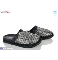 Шлепки жіночі на літо (8 пар р.36-40) чорний  "Veagia-ADA"