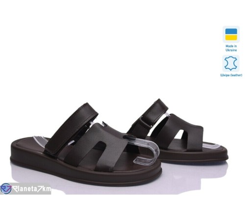 Шлепки жіночі на літо (6 пар р.36-40) коричневий  "Linda"