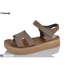 Босоніжки жіночі на літо (8 пар р.36-41) коричневий  "Trendy"