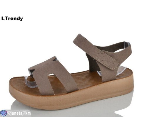 Босоніжки жіночі на літо (8 пар р.36-41) коричневий  "Trendy"