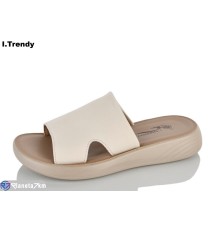 Шлепки жіночі на літо (8 пар р.36-41) бежевий  "Trendy"