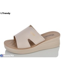 Шлепки жіночі на літо (8 пар р.36-41) бежевий  "Trendy"
