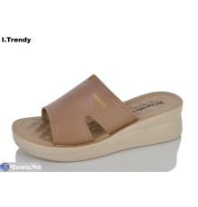 Шлепки жіночі на літо (8 пар р.36-41) коричневий  "Trendy"