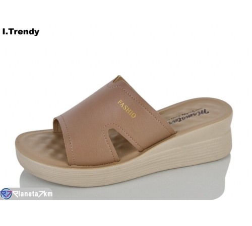 Шлепки жіночі на літо (8 пар р.36-41) коричневий  "Trendy"