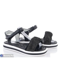 Дитячі босоніжки на літо (8 пар р.32-37) чорний  "Normashoes"