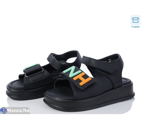 Дитячі босоніжки на літо (8 пар р.27-32) чорний  "Normashoes"