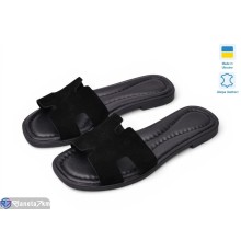 Шлепки жіночі на літо (6 пар р.36-40) чорний  "TIMUS-OPT"