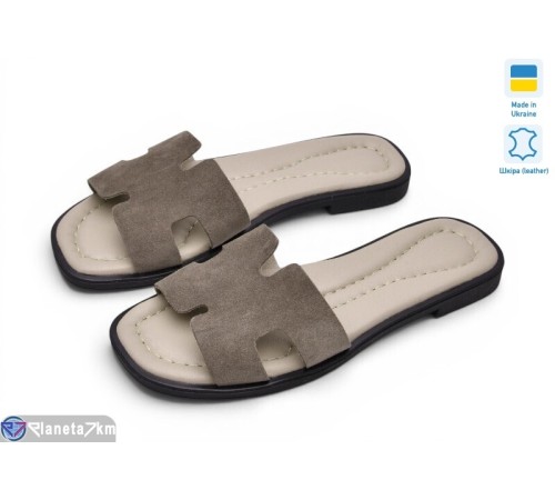 Шлепки жіночі на літо (6 пар р.36-40) коричневий  "TIMUS-OPT"
