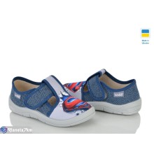 Тапки дитячі на весну/осінь (7 пар р.24-30) синій  "FLORIK"