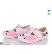 Тапки дитячі на весну/осінь (6 пар р.25-30) рожевий  "FLORIK"