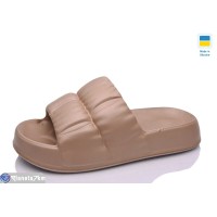Шлепки жіночі на літо (6 пар р.36-41) коричневий  "INPIRE"