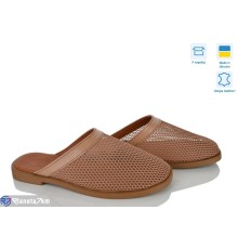 Шлепки жіночі на літо (6 пар р.36-40) коричневий  "Linda"