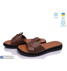 Шлепки жіночі на літо (6 пар р.37-40) коричневий  "Daman"