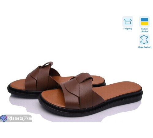 Шлепки жіночі на літо (6 пар р.37-40) коричневий  "Daman"