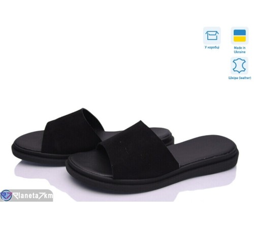 Шлепки жіночі на літо (6 пар р.37-40) чорний  "Daman"