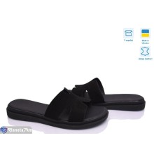 Шлепки жіночі на літо (6 пар р.37-40) чорний  "Daman"