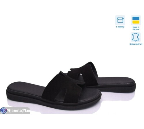 Шлепки жіночі на літо (6 пар р.37-40) чорний  "Daman"