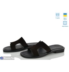 Шлепки жіночі на літо (6 пар р.36-40) коричневий  "Linda"