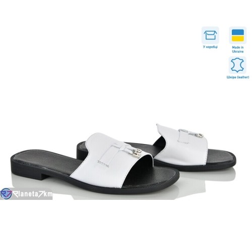 Шлепки жіночі на літо (6 пар р.36-40) білий  "Linda"