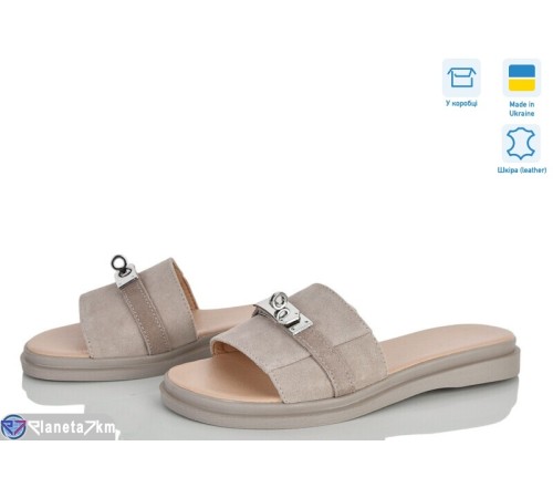 Шлепки жіночі на літо (6 пар р.36-40) бежевий  "Linda"