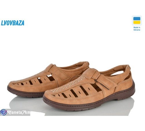 Туфлі чоловічі на літо (8 пар р.40-45) бежевий  "LEOBAZA"