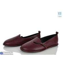 Балетки жіночі на літо (8 пар р.36-41) бордовий  "Mirella"