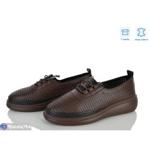 Туфлі жіночі на літо (8 пар р.36-41) коричневий  "Mirella"