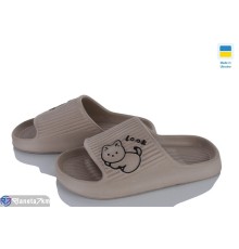 Шлепки жіночі на літо (8 пар р.36-41) коричневий  "LEO"