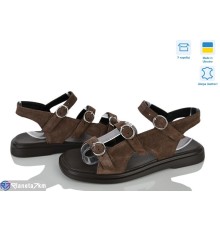 Босоніжки жіночі на літо (8 пар р.36-40) коричневий  "STELUSA"