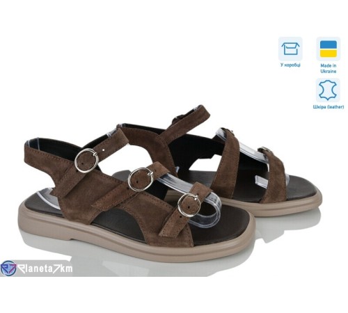 Босоніжки жіночі на літо (8 пар р.36-40) коричневий  "STELUSA"