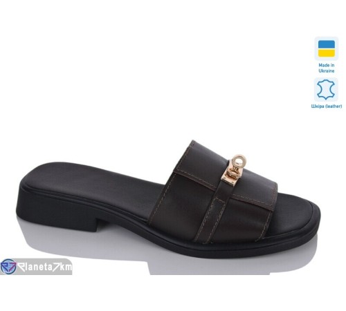Шлепки жіночі на літо (6 пар р.37-42) коричневий  "LIKA"