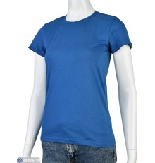 Футболка жіноча на літо (4 шт. р.сетка S-XL) синій  "VERONIKA"