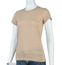 Футболка жіноча на літо (4 шт. р.сетка S-XL) бежевий  "VERONIKA"