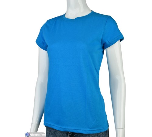 Футболка жіноча на літо (4 шт. р.сетка S-XL) блакитний  "VERONIKA"